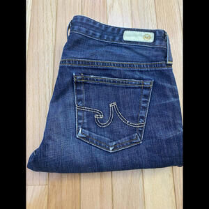 AG Jean The STILT Cigarette Leg Blue Distress Women’s Size 28R. -AG101-